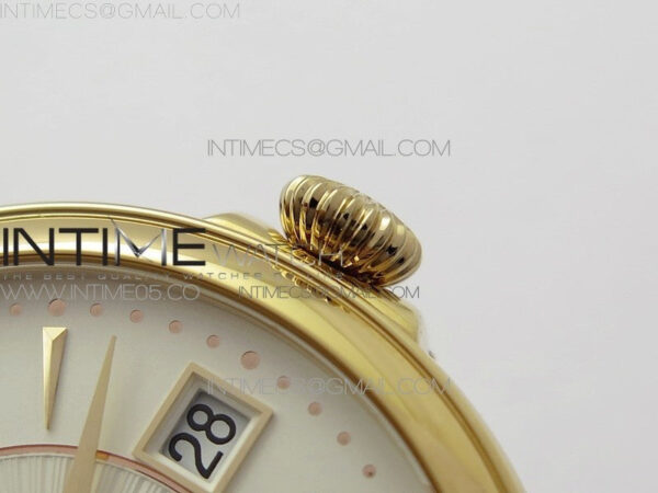 Calatrava 5153G-010 RG ZF 1:1 Best Edition White textured dial on Brown Leather Strap A324CS – Bild 11