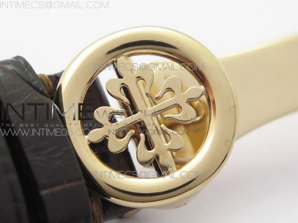 Calatrava 5153G-010 RG ZF 1:1 Best Edition White textured dial on Brown Leather Strap A324CS – Bild 16
