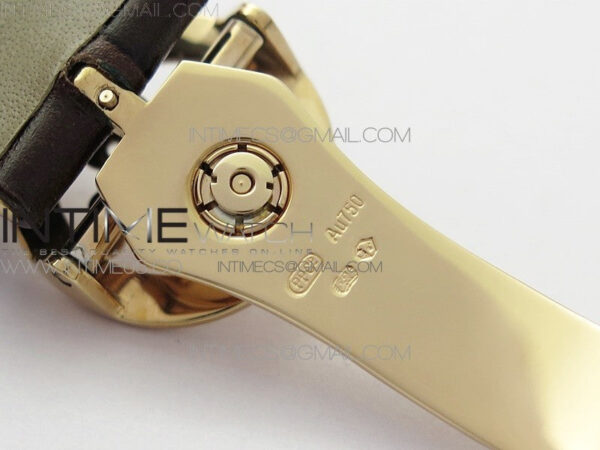 Calatrava 5153G-010 RG ZF 1:1 Best Edition White textured dial on Brown Leather Strap A324CS – Bild 18
