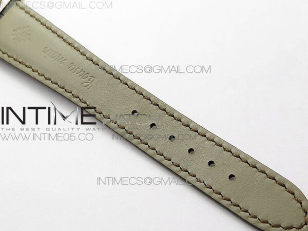 Calatrava 5153G-010 RG ZF 1:1 Best Edition White textured dial on Brown Leather Strap A324CS – Bild 22
