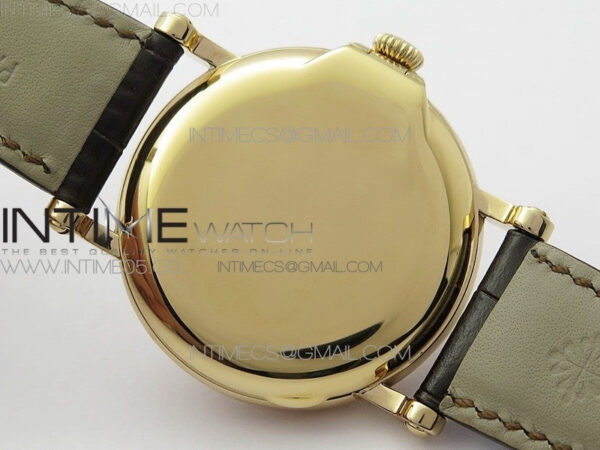 Calatrava 5153G-010 RG ZF 1:1 Best Edition White textured dial on Brown Leather Strap A324CS – Bild 23