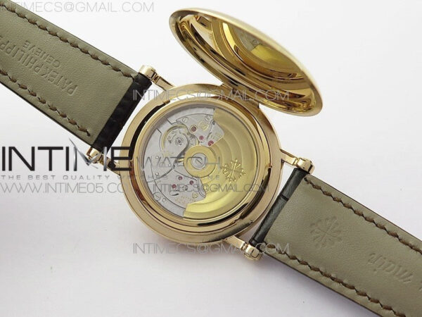 Calatrava 5153G-010 RG ZF 1:1 Best Edition White textured dial on Brown Leather Strap A324CS – Bild 24