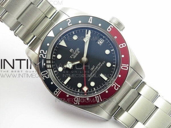 Black Bay GMT Baselworld 2018 Pepsi Blue/Red Bezel ZF 1:1 Best Edition Black Dial on SS Bracelet A2836 – Bild 2