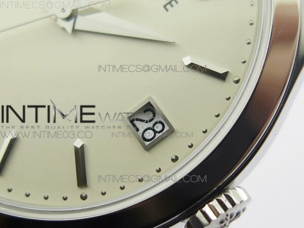Calatrava 5296G SS ZF 1:1 Best Edition Ivory Dial On Black Leather Strap 324CS (Free box) – Bild 5