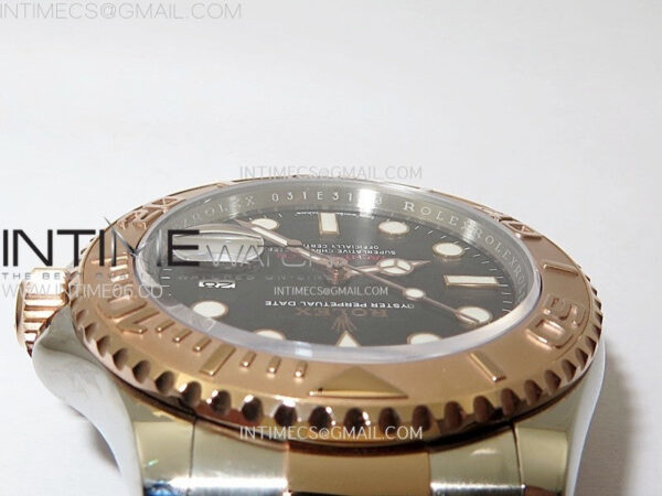 Yacht-Master 126621 904L/RG C+F 1:1 Best Edition Black Dial On 904L/RG Bracelet VR3235 – Bild 8