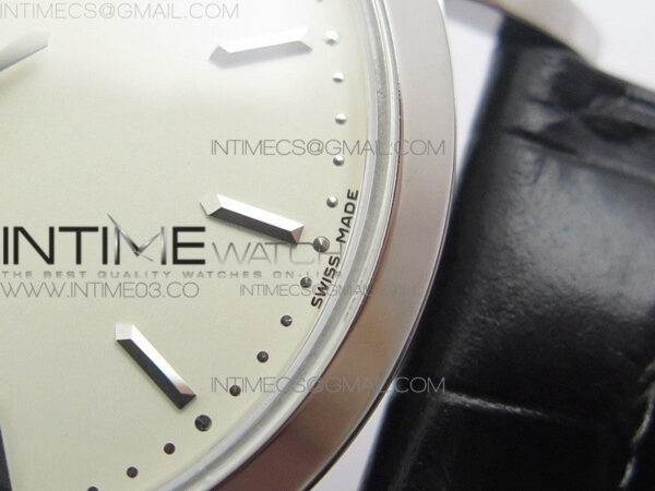 Calatrava 5296G SS ZF 1:1 Best Edition Ivory Dial On Black Leather Strap 324CS (Free box) – Bild 8