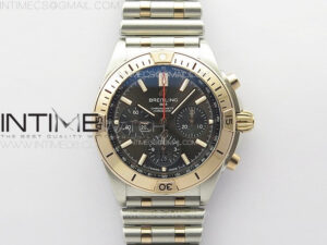Chronomat B01 42mm SS/RG TF 1:1 Best Edition Gray Dial on SS Bracelet A7750