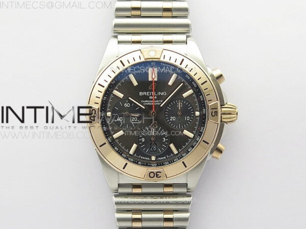 Chronomat B01 42mm SS/RG TF 1:1 Best Edition Gray Dial on SS Bracelet A7750