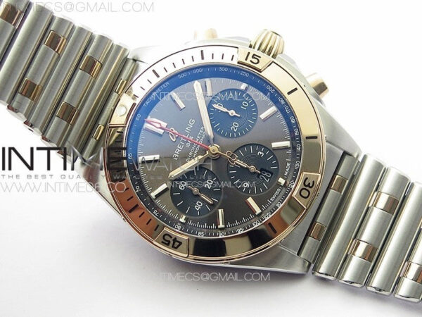 Chronomat B01 42mm SS/RG TF 1:1 Best Edition Gray Dial on SS Bracelet A7750 – Bild 2