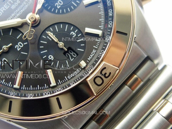 Chronomat B01 42mm SS/RG TF 1:1 Best Edition Gray Dial on SS Bracelet A7750 – Bild 7