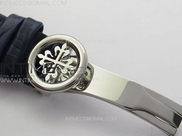 Annual Calendar Moonphase 5396 SS PPF 1:1 Best Edition Blue Dial on Black Leather Strap PPF324 – Bild 15