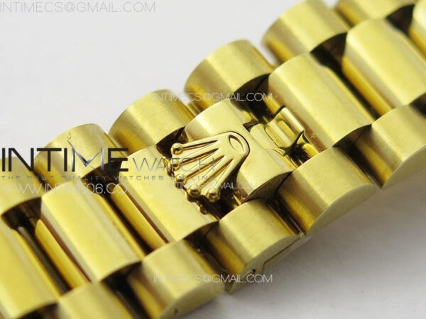 DateJust 31mm YG/Crystals Bezel APSF Best Edition Blue MOP Dial Crystals Markers on President Bracelet A2824 – Bild 16