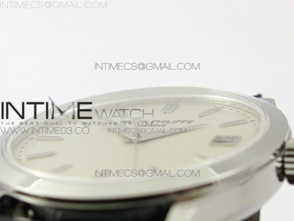 Calatrava 5296G SS ZF 1:1 Best Edition Ivory Dial On Black Leather Strap 324CS (Free box) – Bild 17