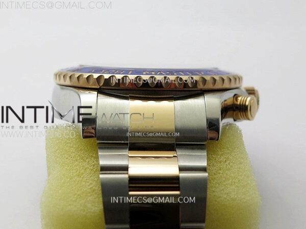 YachtMaster II 116681 Blue Ceramic Bezel SS/RG KF 1:1 Best Edition White Dial on Bracelet A7750 – Bild 18