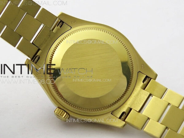DateJust 31mm YG/Crystals Bezel APSF Best Edition Blue MOP Dial Crystals Markers on President Bracelet A2824 – Bild 21