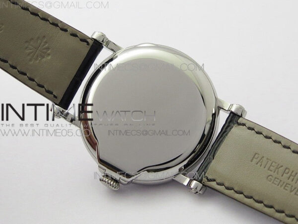 Calatrava 5153G-010 SS ZF 1:1 Best Edition White textured dial on Black Leather Strap A324CS – Bild 24