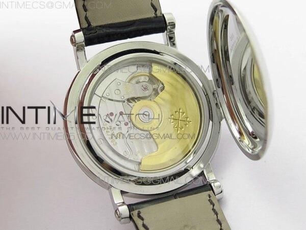 Calatrava 5153G-010 SS ZF 1:1 Best Edition White textured dial on Black Leather Strap A324CS – Bild 26