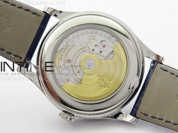 Annual Calendar Moonphase 5396 SS PPF 1:1 Best Edition Blue Dial on Black Leather Strap PPF324 – Bild 22
