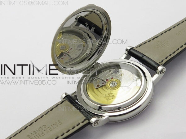 Calatrava 5153G-010 SS ZF 1:1 Best Edition White textured dial on Black Leather Strap A324CS – Bild 30