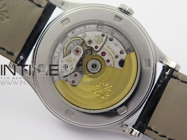 Calatrava 5296G SS ZF 1:1 Best Edition Ivory Dial On Black Leather Strap 324CS (Free box) – Bild 28
