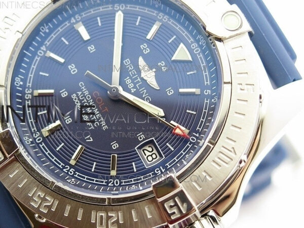 Colt Automatic 44mm SS Blue Textured Dial A2824 – Bild 4