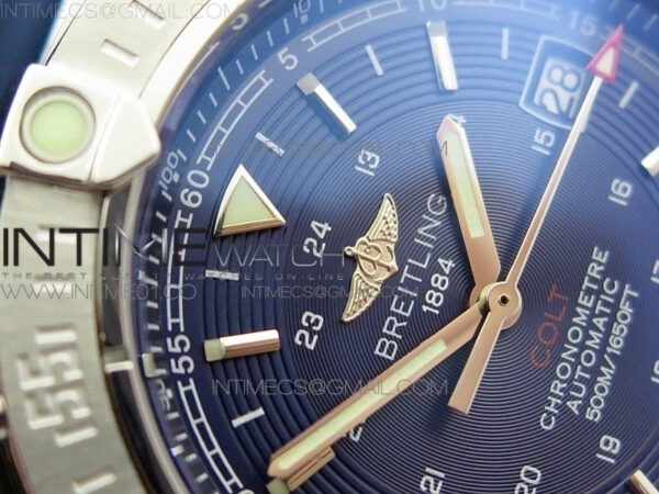Colt Automatic 44mm SS Blue Textured Dial A2824 – Bild 6