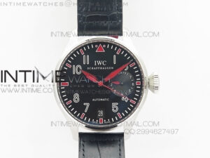 Big Pilot Real PR IW500435 "Muhammad Ali" ZF Best Edition on Black Leather Strap A51111