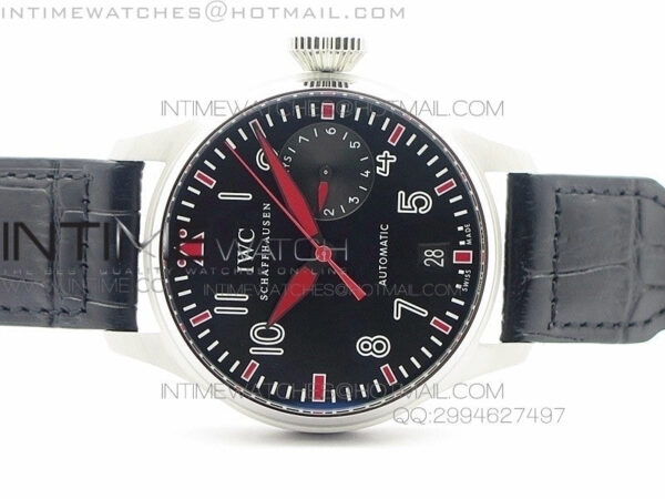 Big Pilot Real PR IW500435 "Muhammad Ali" ZF Best Edition on Black Leather Strap A51111 – Bild 3