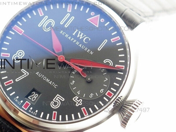 Big Pilot Real PR IW500435 "Muhammad Ali" ZF Best Edition on Black Leather Strap A51111 – Bild 4