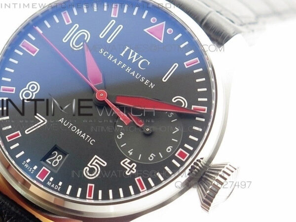 Big Pilot Real PR IW500435 "Muhammad Ali" ZF Best Edition on Black Leather Strap A51111 – Bild 5