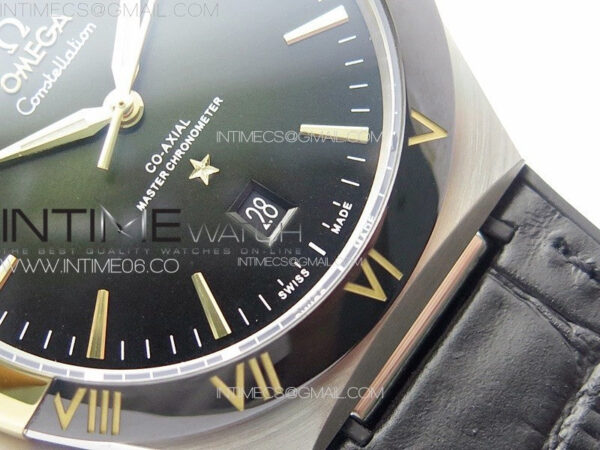 Constellation 131.33.41.21.03.001 SS/RG TW Best Edition Green Dial On Black Gummy Strap A8900 – Bild 6