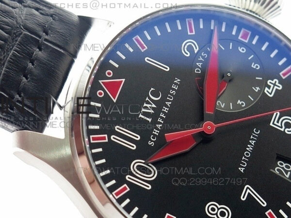 Big Pilot Real PR IW500435 "Muhammad Ali" ZF Best Edition on Black Leather Strap A51111 – Bild 7
