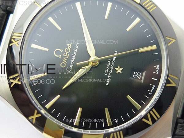 Constellation 131.33.41.21.03.001 SS/RG TW Best Edition Green Dial On Black Gummy Strap A8900 – Bild 7