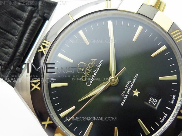Constellation 131.33.41.21.03.001 SS/RG TW Best Edition Green Dial On Black Gummy Strap A8900 – Bild 8