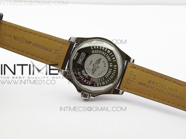 Colt Automatic 44mm SS White Textured Dial on Brown Leather Strap A2824 – Bild 10