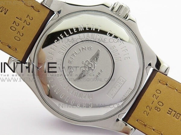 Colt Automatic 44mm SS White Textured Dial on Brown Leather Strap A2824 – Bild 11