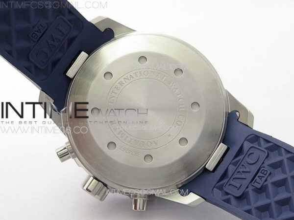 Aquatimer IW376711 SS V6SF 1:1 Best Edition Blue Dial on Blue Rubber Strap A7750 – Bild 17