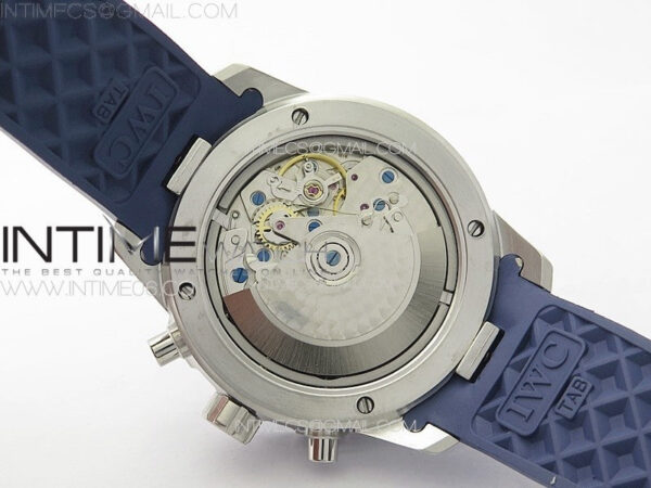 Aquatimer IW376711 SS V6SF 1:1 Best Edition Blue Dial on Blue Rubber Strap A7750 – Bild 19
