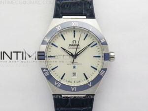 Constellation 131.33.41.21.03.001 SS TW Best Edition White Dial On Blue Gummy Strap A8900