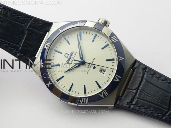 Constellation 131.33.41.21.03.001 SS TW Best Edition White Dial On Blue Gummy Strap A8900 – Bild 2