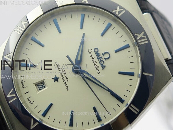 Constellation 131.33.41.21.03.001 SS TW Best Edition White Dial On Blue Gummy Strap A8900 – Bild 4