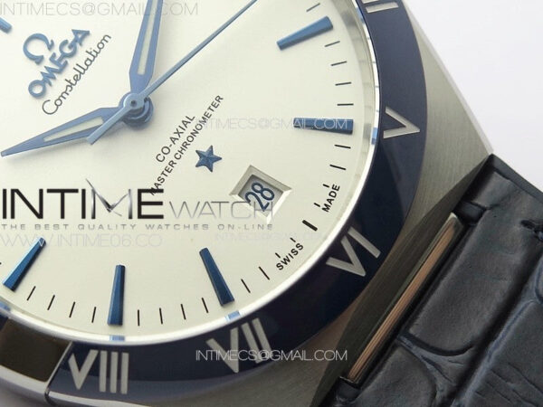 Constellation 131.33.41.21.03.001 SS TW Best Edition White Dial On Blue Gummy Strap A8900 – Bild 6