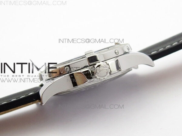 Colt Automatic 44mm SS Black Textured Dial on Black Leather Strap A2824 – Bild 7