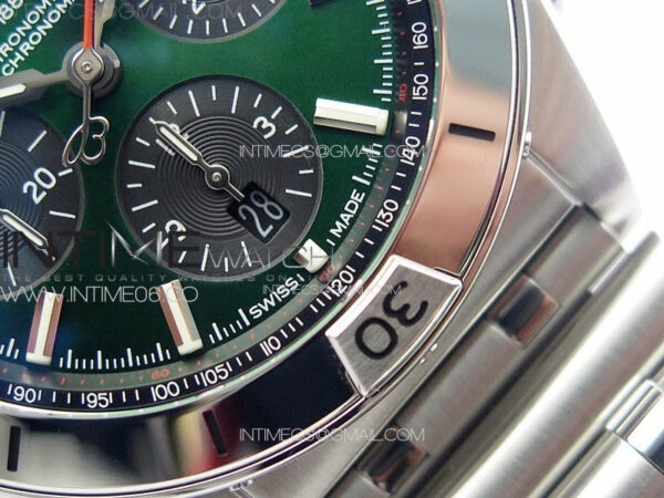 Chronomat B01 42mm SS TF 1:1 Best Edition Green Dial on SS Bracelet A7750 – Bild 7