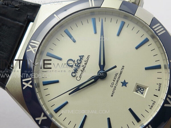 Constellation 131.33.41.21.03.001 SS TW Best Edition White Dial On Blue Gummy Strap A8900 – Bild 8