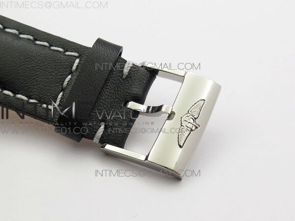 Colt Automatic 44mm SS Black Textured Dial on Black Leather Strap A2824 – Bild 9
