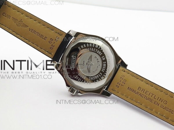 Colt Automatic 44mm SS Black Textured Dial on Black Leather Strap A2824 – Bild 10