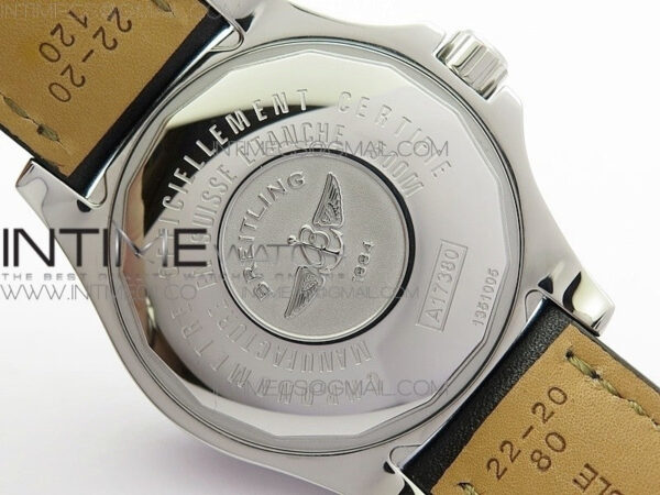 Colt Automatic 44mm SS Black Textured Dial on Black Leather Strap A2824 – Bild 11