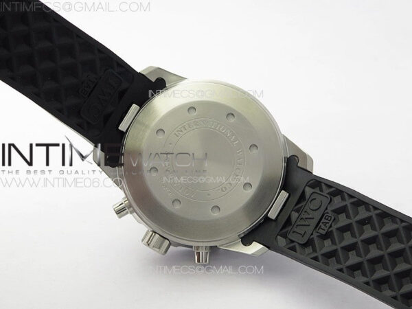 Aquatimer IW376709 SS V6SF 1:1 Best Edition Black Dial on Black Rubber Strap A7750 – Bild 17