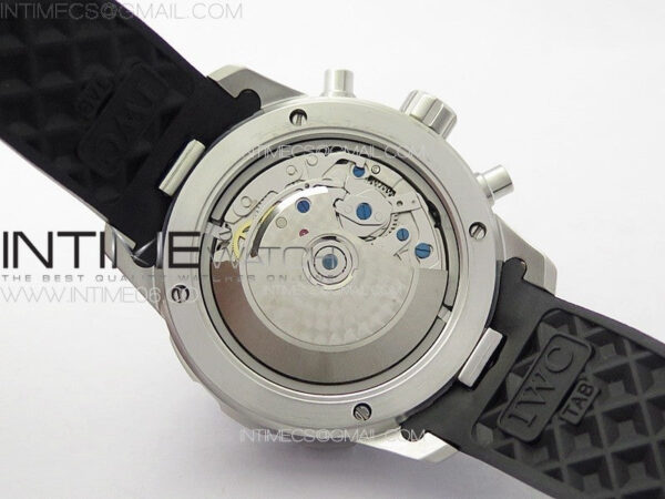 Aquatimer IW376709 SS V6SF 1:1 Best Edition Black Dial on Black Rubber Strap A7750 – Bild 21
